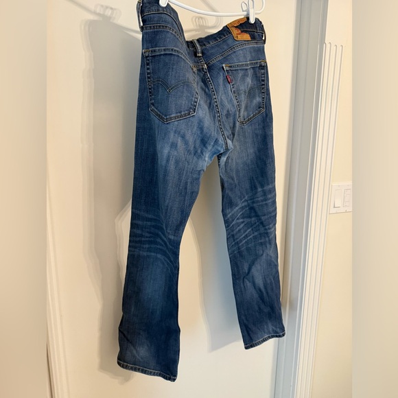 Levi's Men's Bootcut Jeans in Deep Blue - Picture 2 of 4